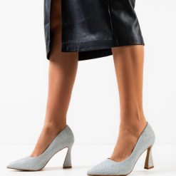 Pantofi dama Elaine Argintii 1