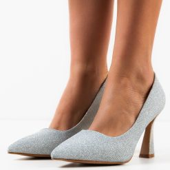 Pantofi dama Elaine Argintii 2