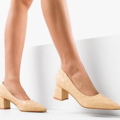 Pantofi dama Farrell Bej 3
