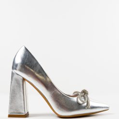 Pantofi dama Jacira Argintii 2