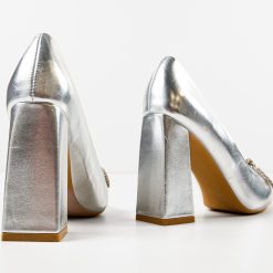 Pantofi dama Jacira Argintii 5