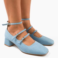 Pantofi dama Jona Albastri 2