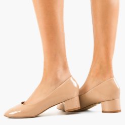 Pantofi dama Kubob Nude-Pantofi cu toc-Pantofi cu toc