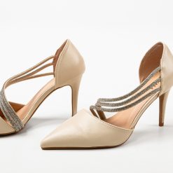 Pantofi dama Pratima Bej 5