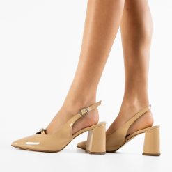 Pantofi dama Rich Bej 2