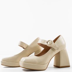 Pantofi dama Siya Bej 5