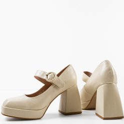 Pantofi dama Siya Bej 6