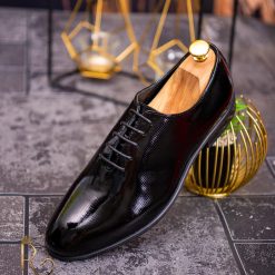 Piele lacuita pe exterior  P1713-Pantofi