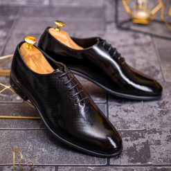 Pantofi de barbati OneCut Piele lacuita pe exterior P1713 3