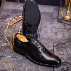 Pantofi de barbati OneCut Piele lacuita pe exterior P1713 4