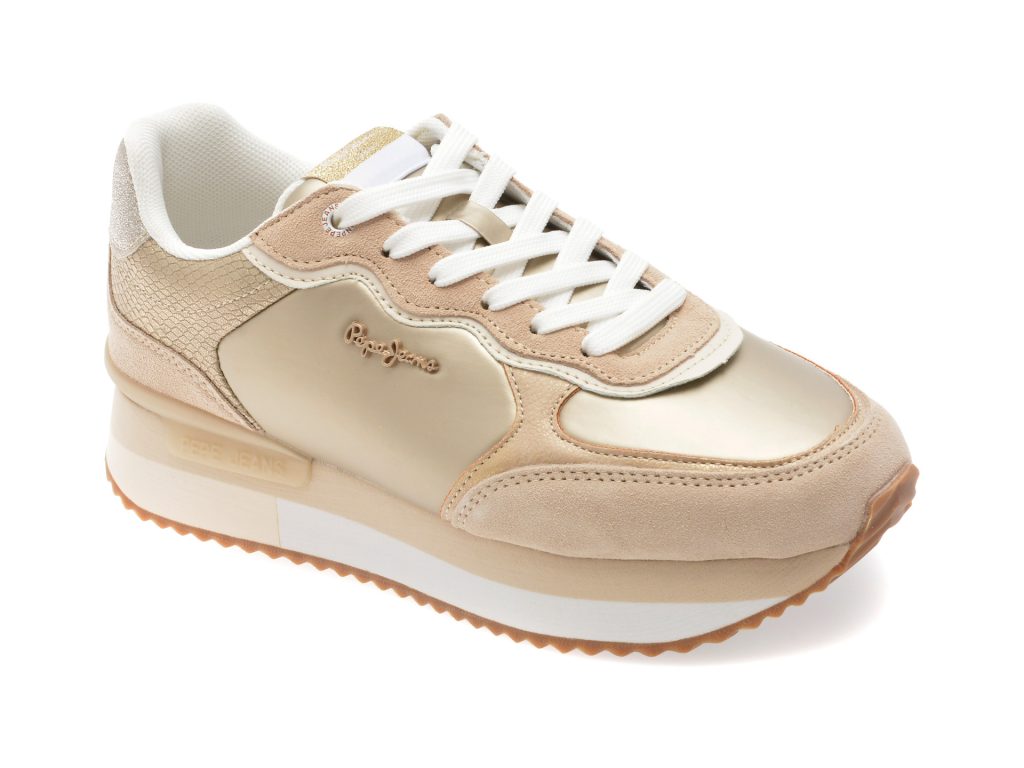 Pantofi sport PEPE JEANS bej