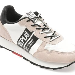 Pantofi sport REPLAY alb-negru