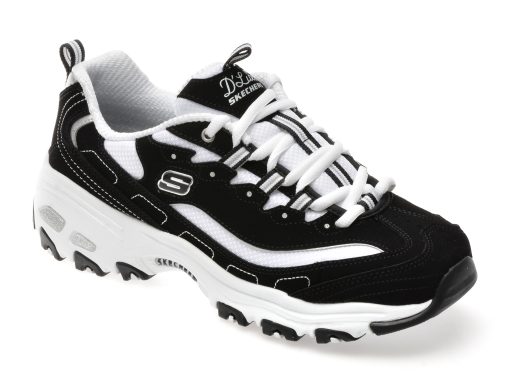 Pantofi sport SKECHERS alb-negru