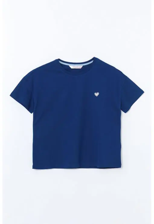 Pijama de bumbac cu pantaloni scurti si snur-FEMEI-