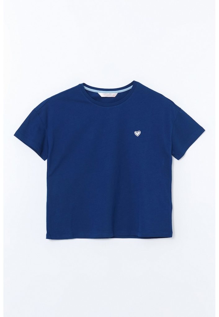 Pijama de bumbac cu pantaloni scurti si snur-FEMEI-