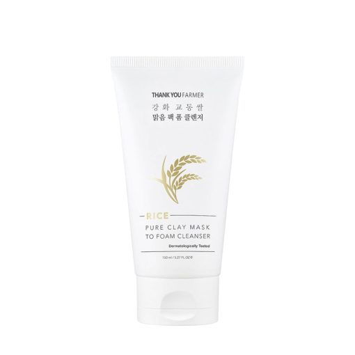 Rice pure clay mask to foam cleanser  150 ml-Ingrijirea pielii-Fata > Demachiant si toner