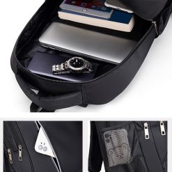 Rucsac pentru barbati Louis GT2139 NegruAlb 4