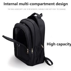 Rucsac pentru barbati Louis GT2139 NegruAlb 5