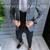 Sacou barbati in carouri slim fit B1485  N2-7-Sacouri barbati