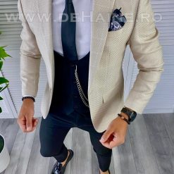 Sacou barbati in carouri slim fit B5006 P19-3.1-Sacouri barbati