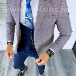 Sacou barbati in carouri slim fit B5312  P18-4.3-Sacouri barbati