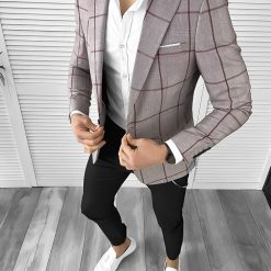 Sacou barbati slim fit 1181    6-5-Sacouri barbati