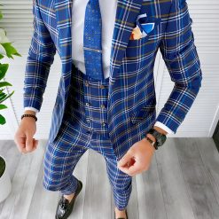 Sacou barbati slim fit A7805  P19-4.2-Sacouri barbati