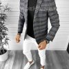 Sacou barbati slim fit in carouri B9746  20-1.3-Sacouri barbati