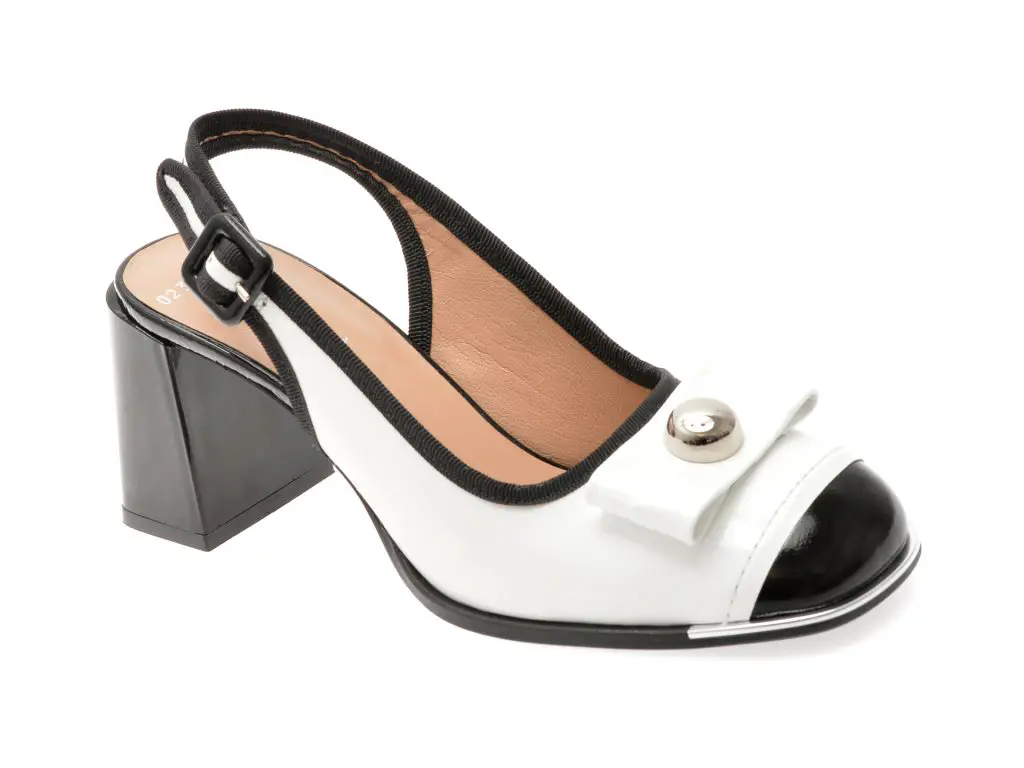 Sandale EPICA alb-negru