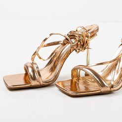 Sandale cu toc Abbondio Aurii 3