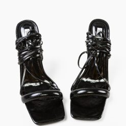 Sandale cu toc Abbondio Negre 7