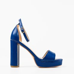 Sandale cu toc Abimbo Bleumarin 3
