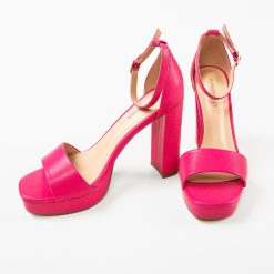 Sandale cu toc Abimbo Fuchsia 4