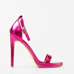 Sandale cu toc Aelian Fuchsia 3