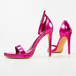 Sandale cu toc Aelian Fuchsia 5