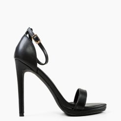 Sandale cu toc Aelian Negre 3