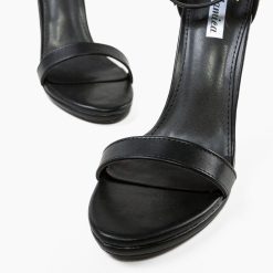 Sandale cu toc Aelian Negre 5