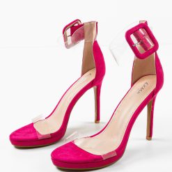 Sandale cu toc Akselsen Fuchsia 3