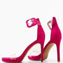 Sandale cu toc Akselsen Fuchsia 4