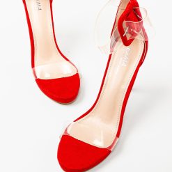 Sandale cu toc Akselsen Rosii 3