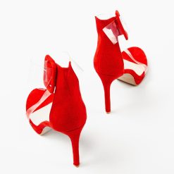 Sandale cu toc Akselsen Rosii 5