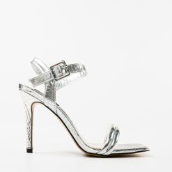 Sandale cu toc Alecia Argintii 3