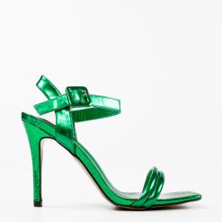 Sandale cu toc Alecia Verzi 3