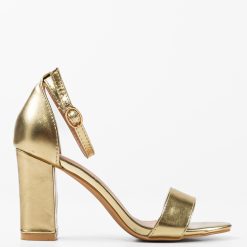 Sandale cu toc Alyosh Aurii 3
