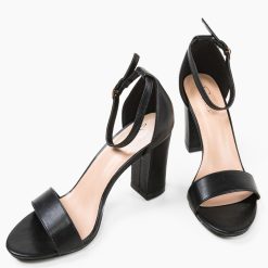 Sandale cu toc Alyosh Negre 5