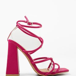 Sandale cu toc Amber Roz 3
