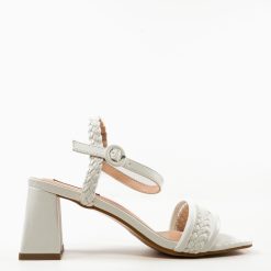 Sandale cu toc Anna Albe 3