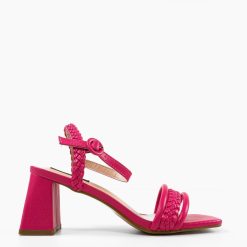 Sandale cu toc Anna Fuchsia 1
