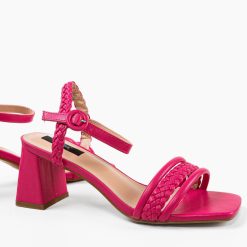 Sandale cu toc Anna Fuchsia 6