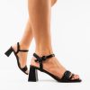 Sandale cu toc Anna Negre-Sandale cu toc-Sandale cu toc